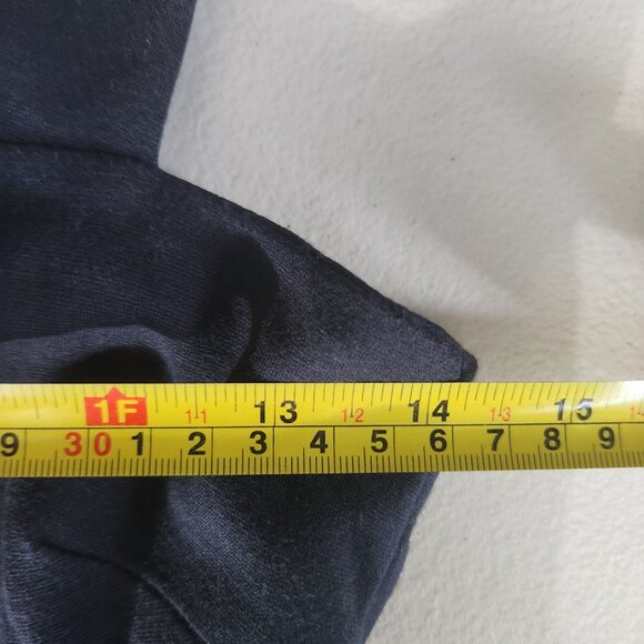 Navy Dress Womens  Zip Sleeveless Fit & Flare Square Neckline - Picture 7 of 11